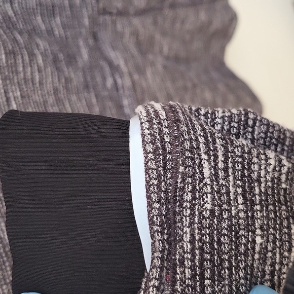 Lululemon Base Runner Half Zip Coco Pique Black White/Black long sleeve stretchy - Picture 7 of 11